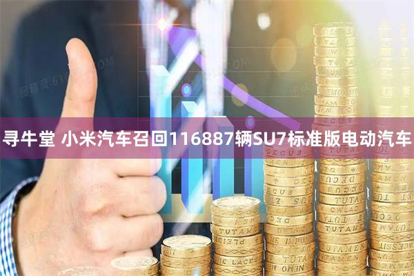 寻牛堂 小米汽车召回116887辆SU7标准版电动汽车