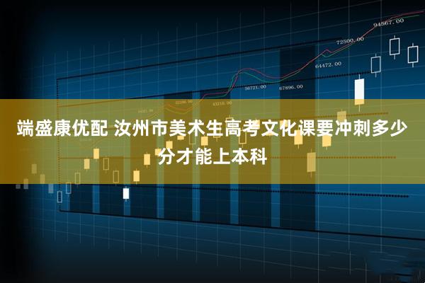 端盛康优配 汝州市美术生高考文化课要冲刺多少分才能上本科
